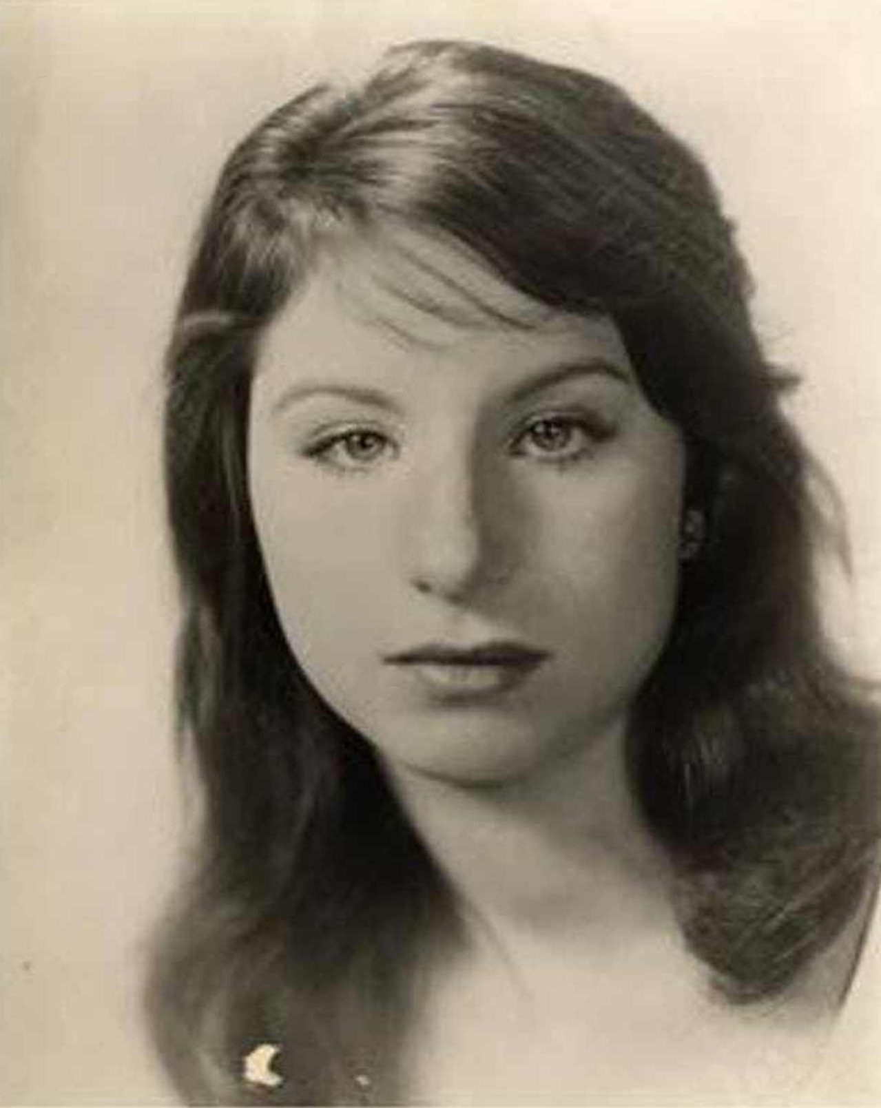 Young Barbra Streisand during her high school