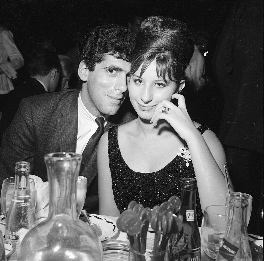 Barbra Streisand with her husband, Elliott Gould, 1964