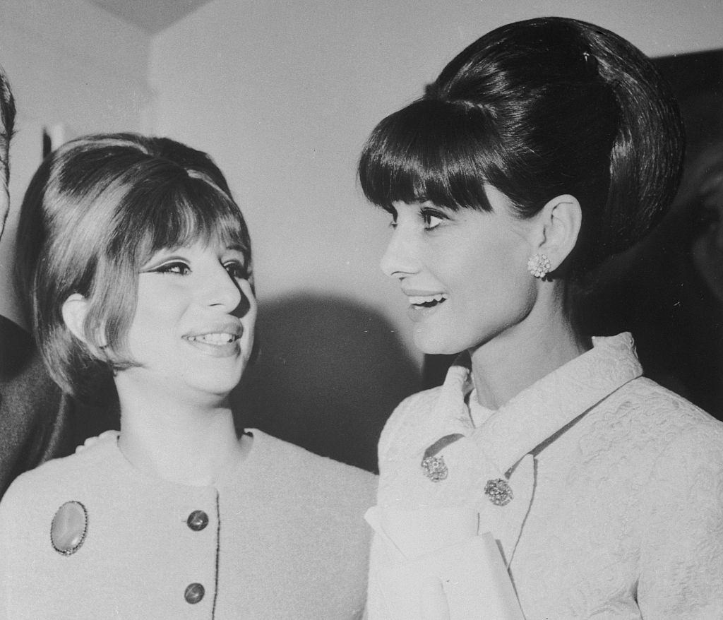 Barbara Streisand with Audrey Hepburn, 1964
