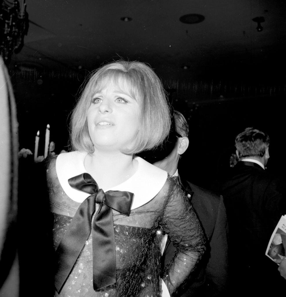 Barbra Streisand at a party, 1960