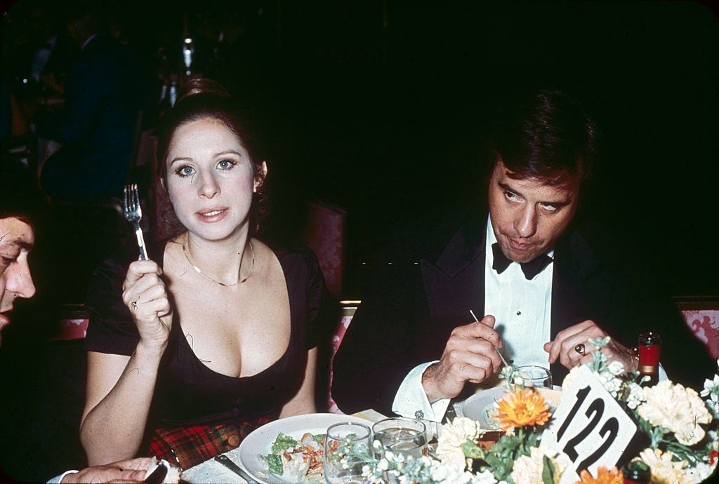 Barbra Streisand with director Peter Bogdanovich, 1972