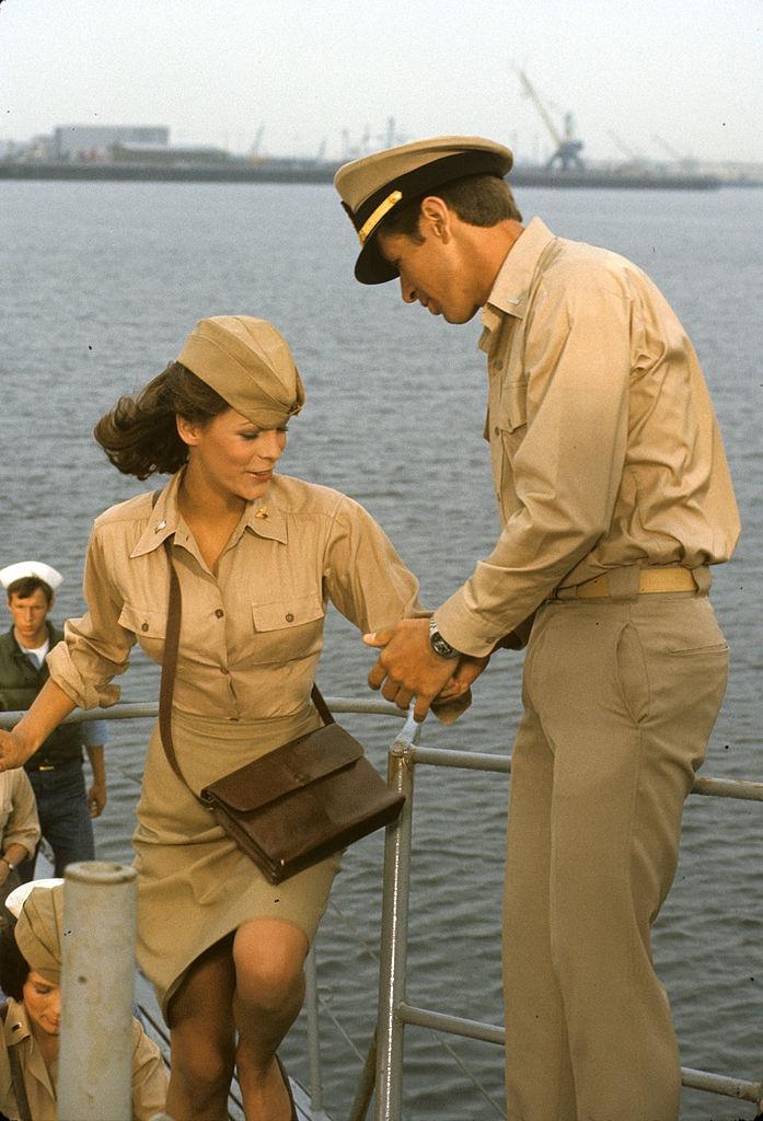 Jamie Lee Curtis with Richard Gilliland, 1977