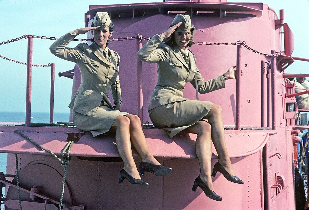 Jamie Lee Curtis with Melinda Naud, 1977