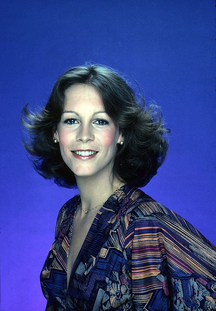 Jamie Lee Curtis in a blue dress during the tv Show Operation Petticoat, 1977