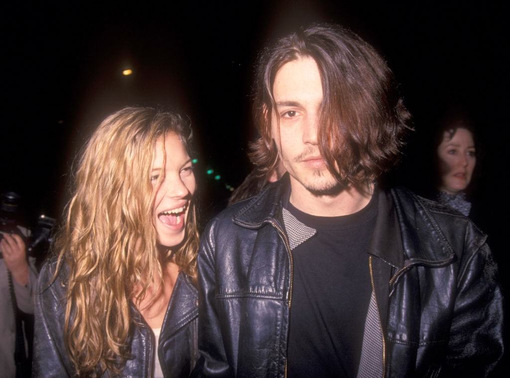 Johnny Depp with Kate Moss, Los Angeles, 1988