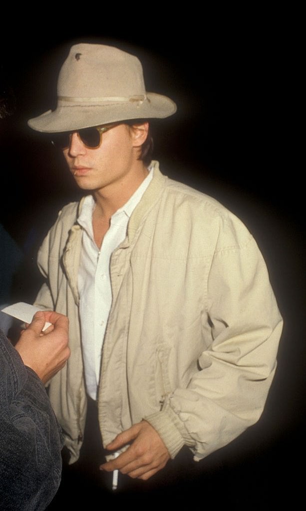 Johnny Depp at LAX at Los Angeles International Airport, 1988