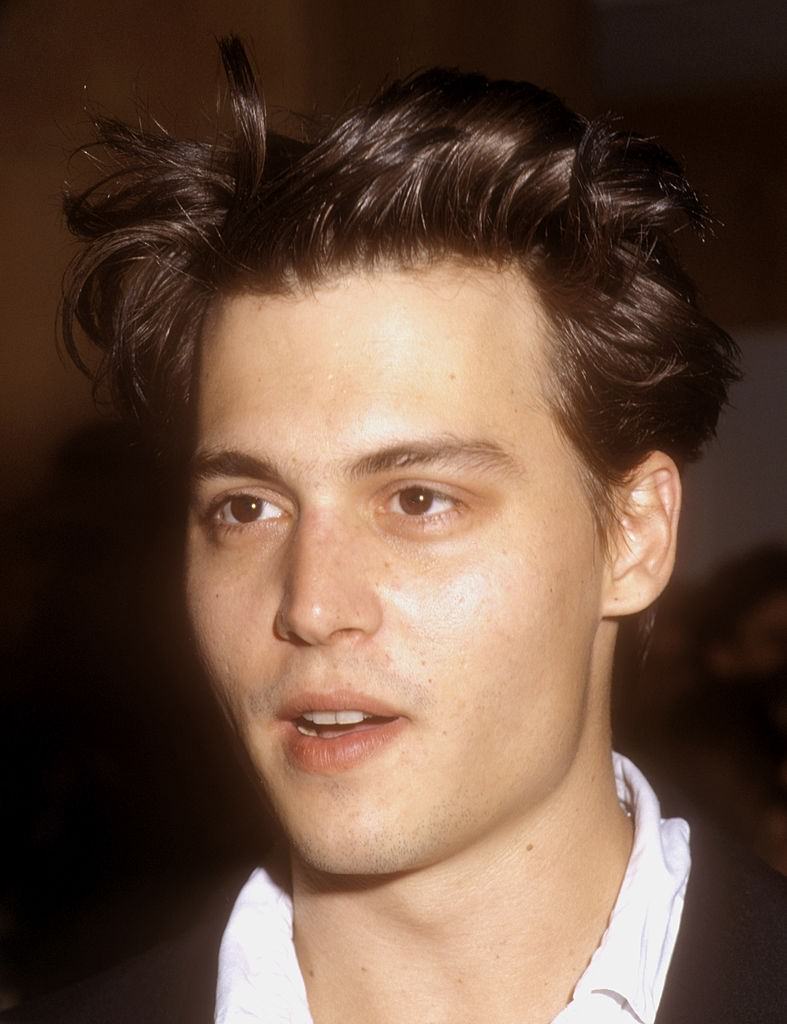 Johnny Depp during "Mermaids" Premiere at The Academy in Beverly Hills, 1990