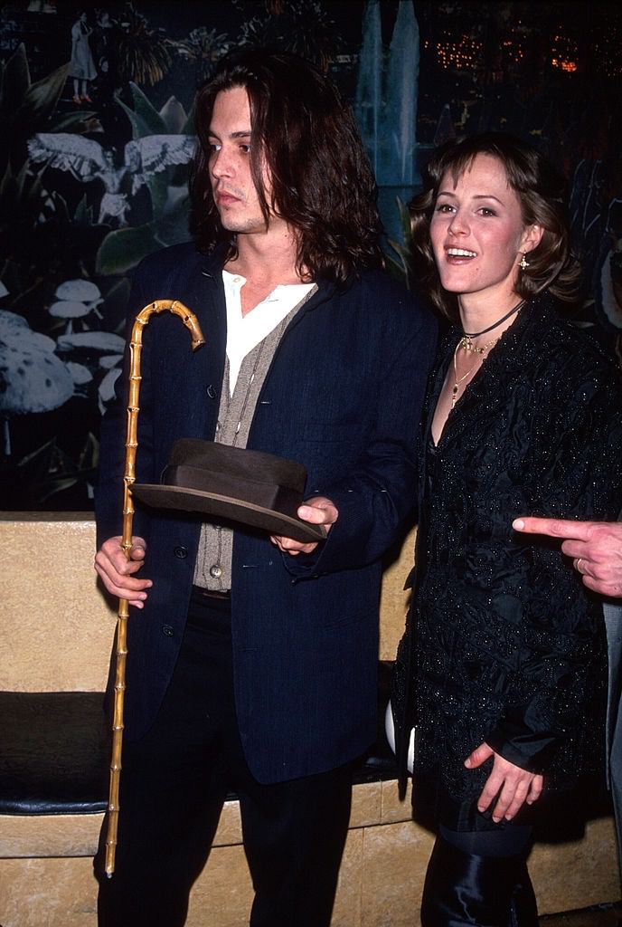 Johnny Depp with Mary Stuart Masterson, 1993