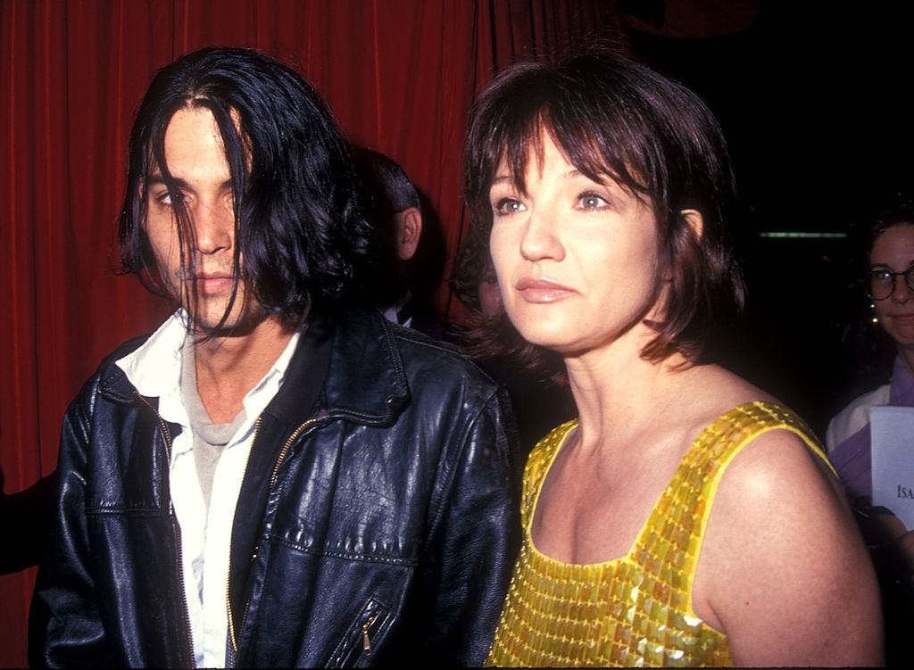 Johnny Depp with Ellen Barkin, 1994