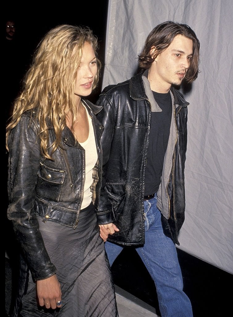 Johnny Depp with Kate Moss, 1994