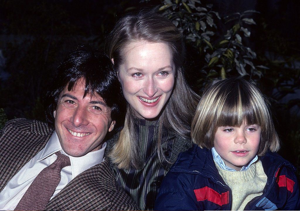 Meryl Streep with Dustin Hoffman and Just Henry, 1980