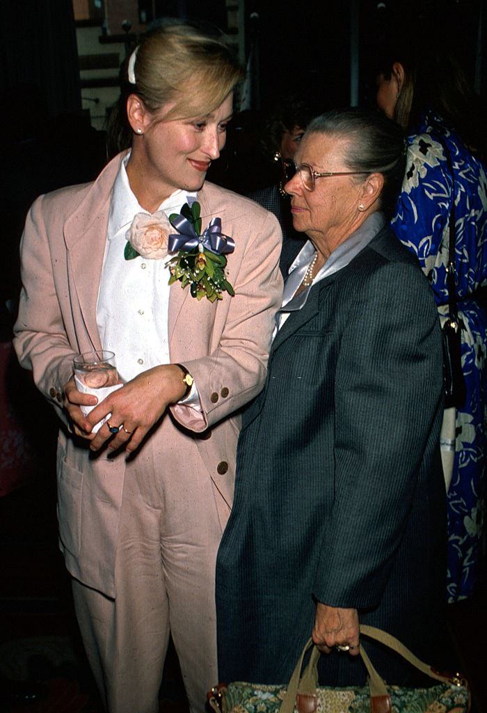 Meryl Streep with her mother Mary, 1981