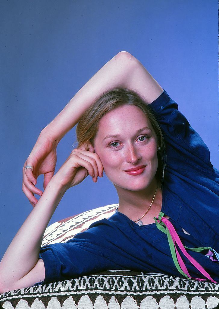 Meryl Streep relaxing at her house, 1975