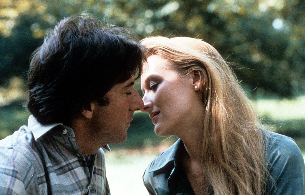 Meryl Streep with Dustin Hoffman in a scene from the film 'Kramer Vs. Kramer', 1979.