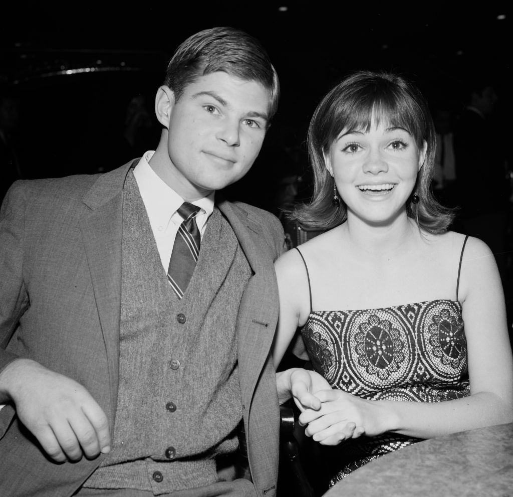 Sally Field with Craig Steven at a party in Los Angeles, 1958