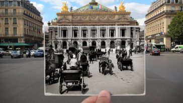 Then and now Paris