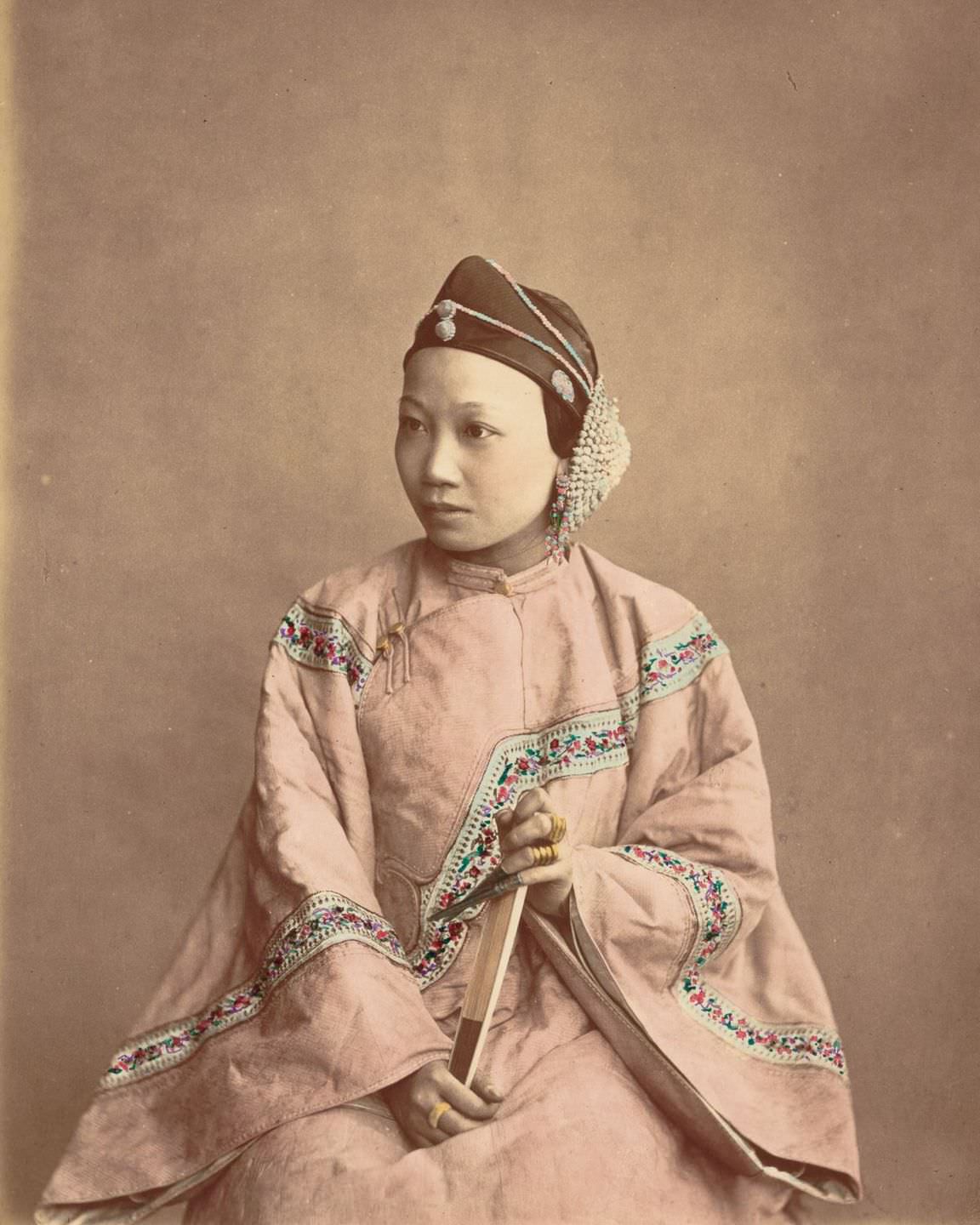 Spectacular Hand-Colored Portraits Of Mid-1870s Chinese People