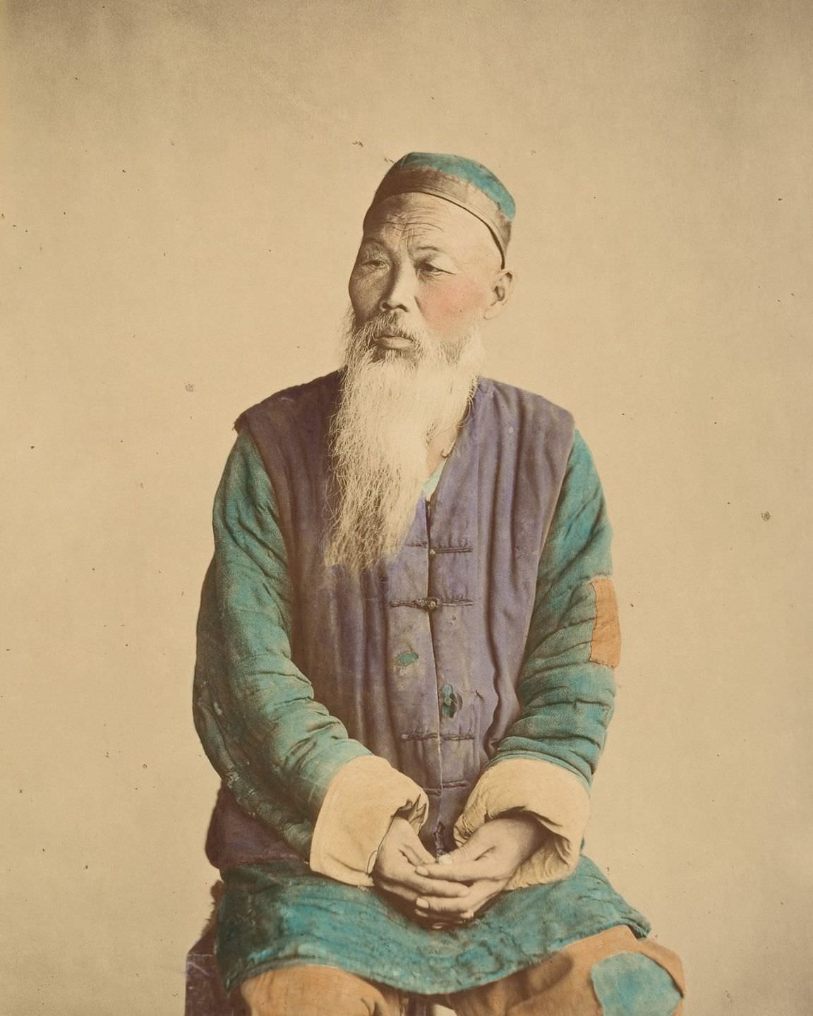 Spectacular Hand-Colored Portraits Of Mid-1870s Chinese People