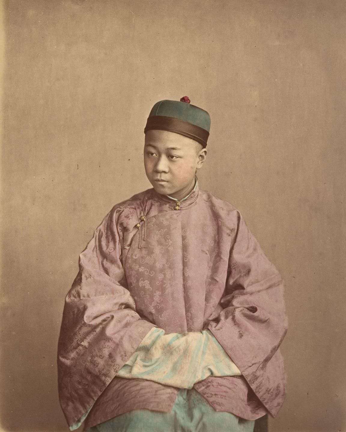 Spectacular Hand-Colored Portraits Of Mid-1870s Chinese People