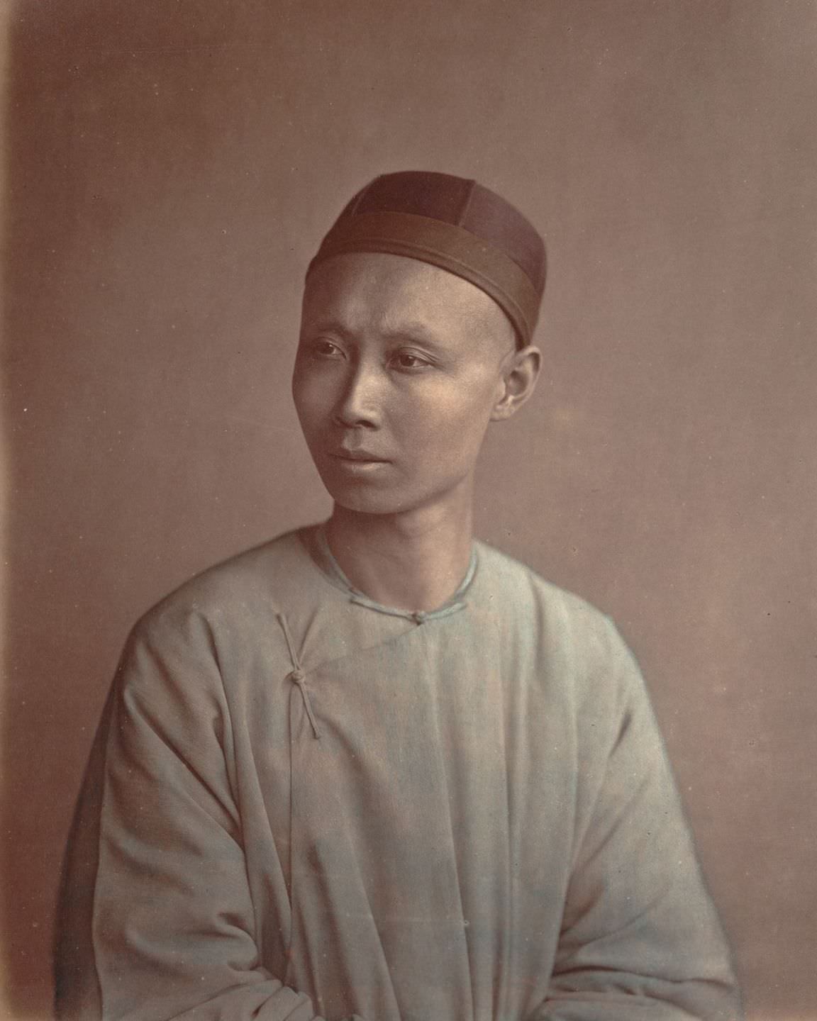 Spectacular Hand-Colored Portraits Of Mid-1870s Chinese People