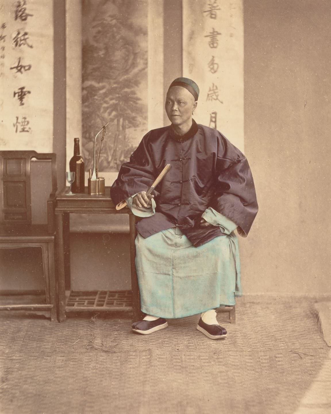 Spectacular Hand-Colored Portraits Of Mid-1870s Chinese People