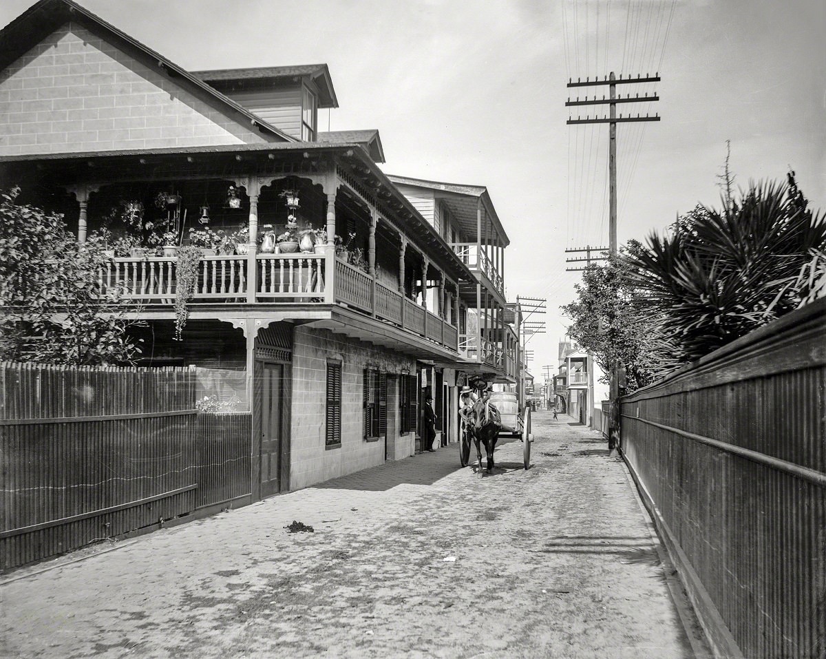 St. George Street, St. Augustine, Florida, circa 1894