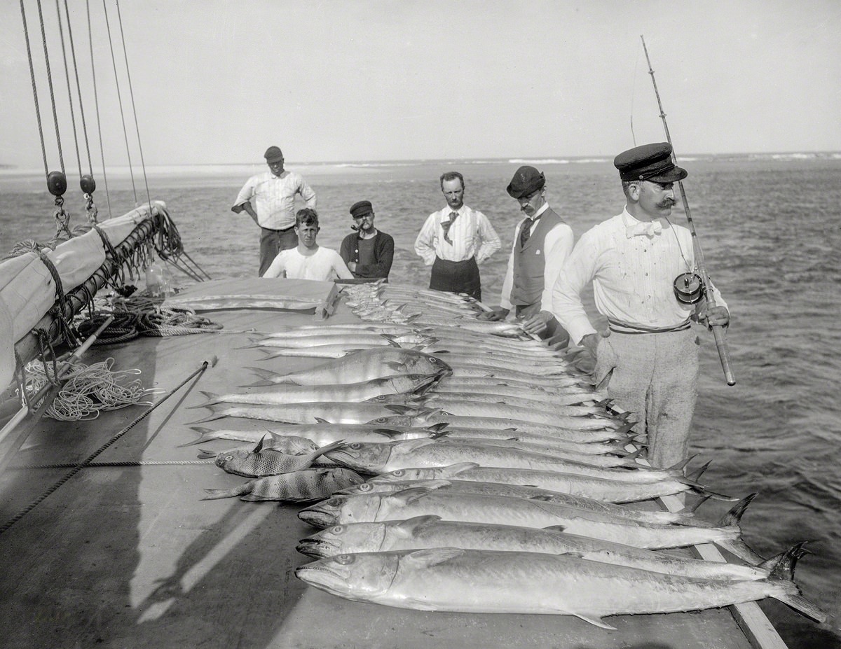 Sport fishing, Palm Beach, Florida, 1894