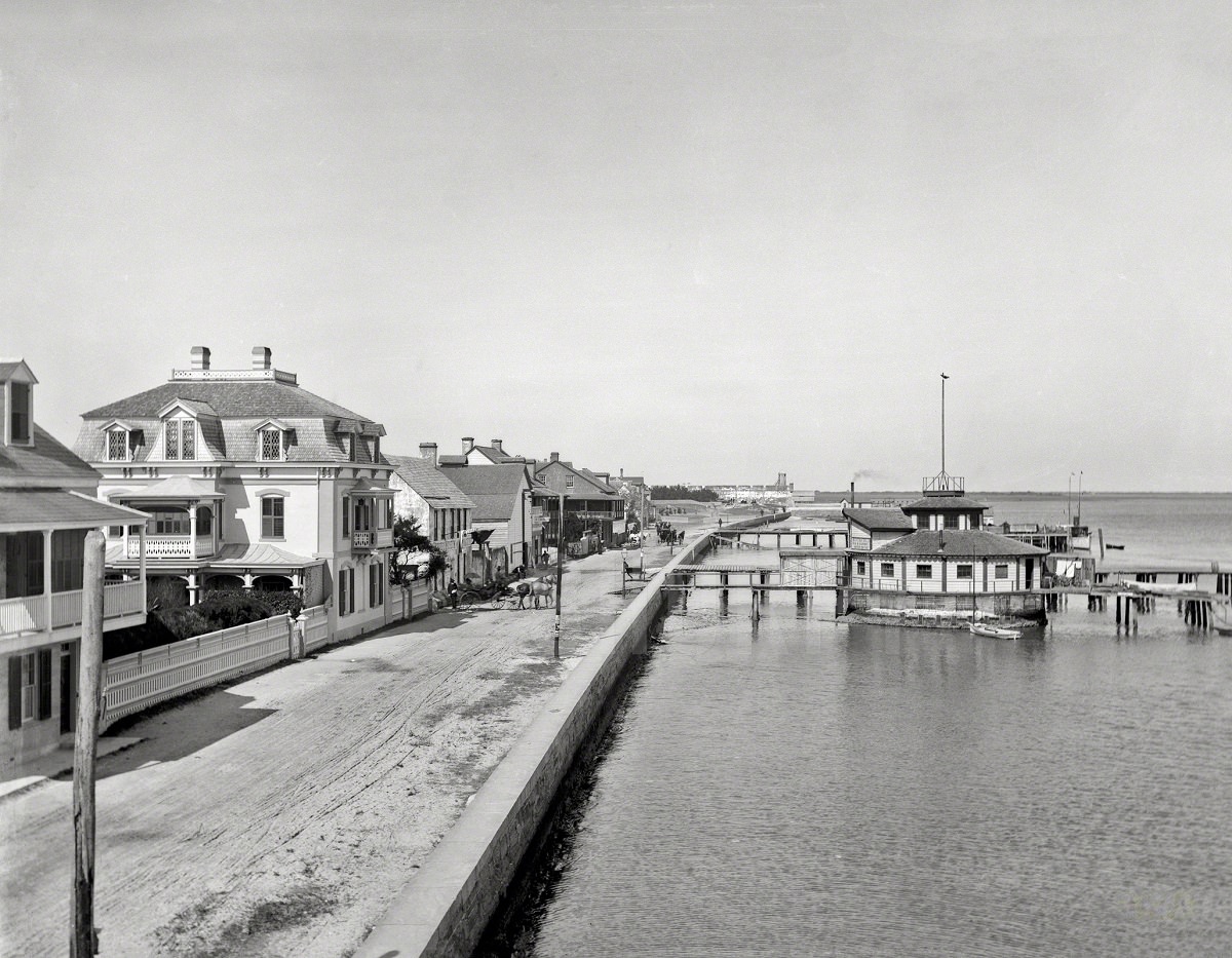 The sea wall at St. Augustine, Florida, 1897