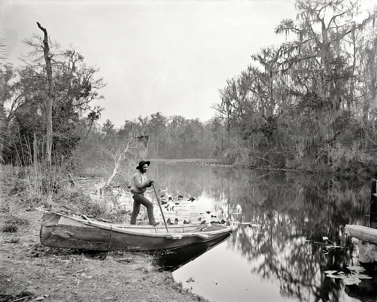 Rice Creek near Brown's Landing, Putnam County, Florida, circa 1890s