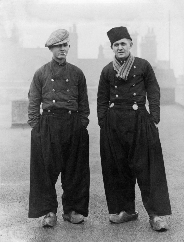 Two men pose for photograph in Birmingham, 1935.