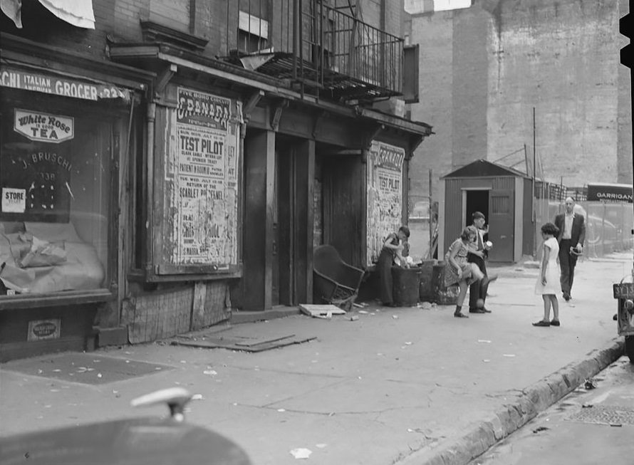 Children playing on East 63rd Street