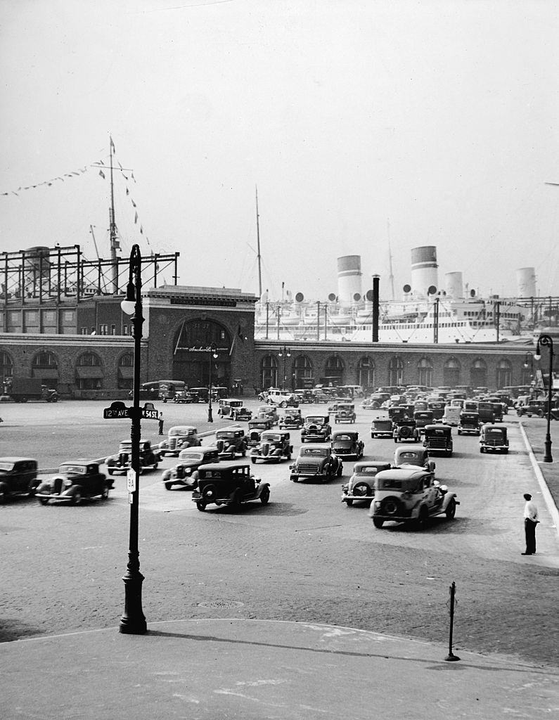 Intersection Of West 54th St. & 12th Ave, NYC, 1930s.