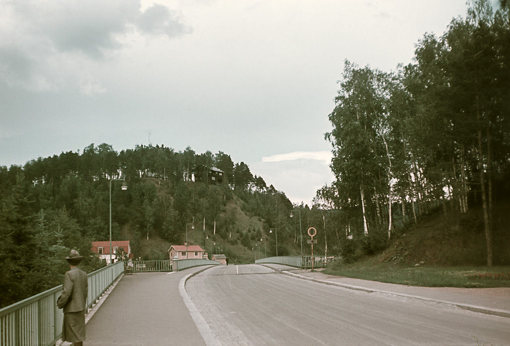 Kungsgatan street in Sollefteå, 1944