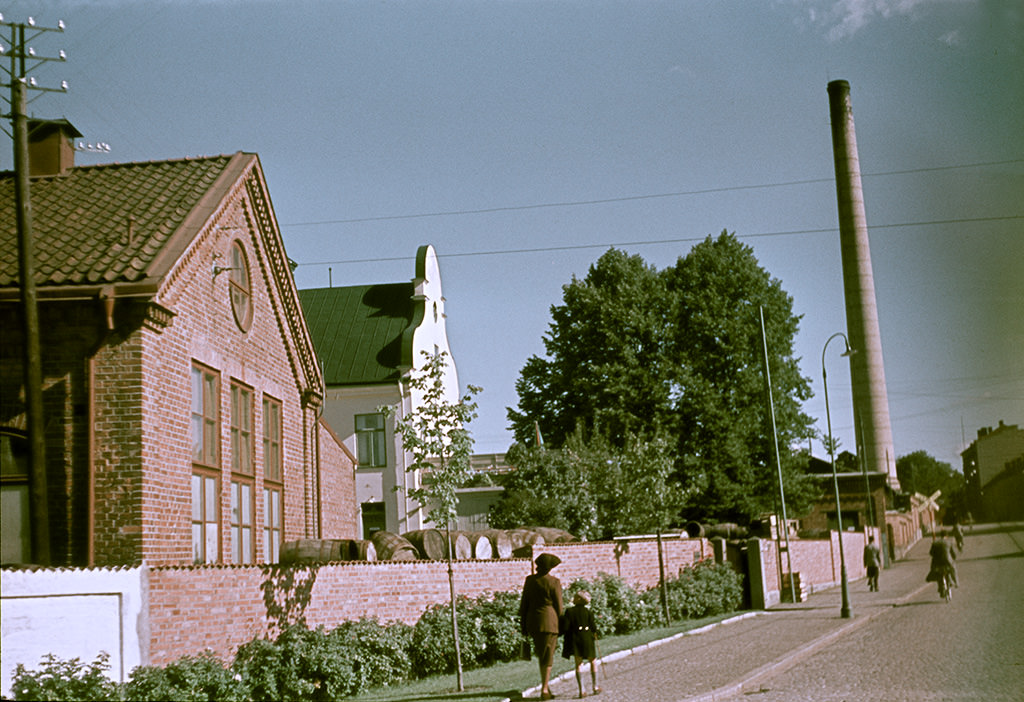 The match factory. Jönköping, Småland, Sweden, 1945