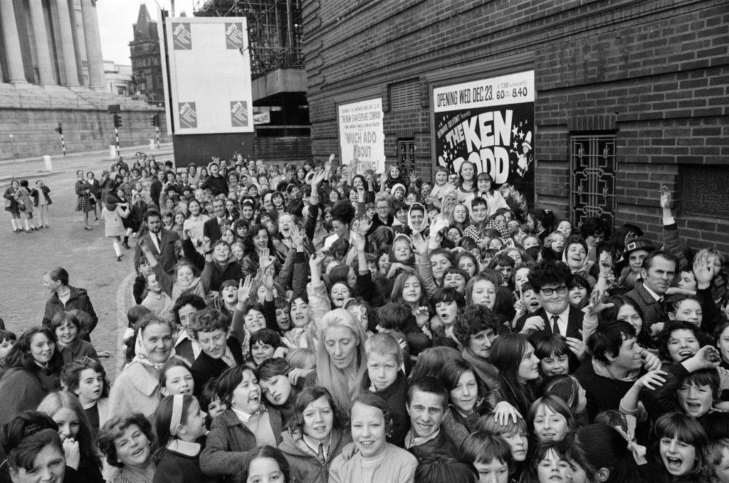 Children auditioned for the Ken Dodd Diddymen at the Royal Court Theatre, Liverpool. They will appear in his Christmas show 'The Ken Dodd Laughter Spectacular'.