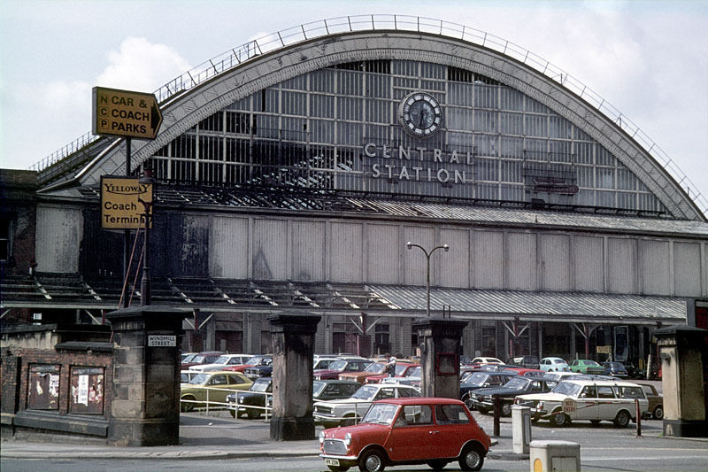 Manchester Central Station from Windmill Street, around 1975.