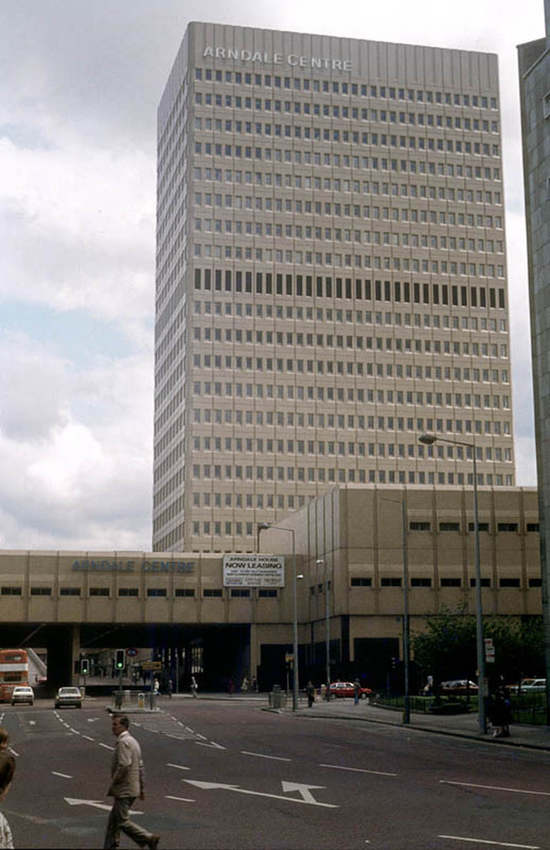 The Arndale Centre from Cateaton Street, around 1979.