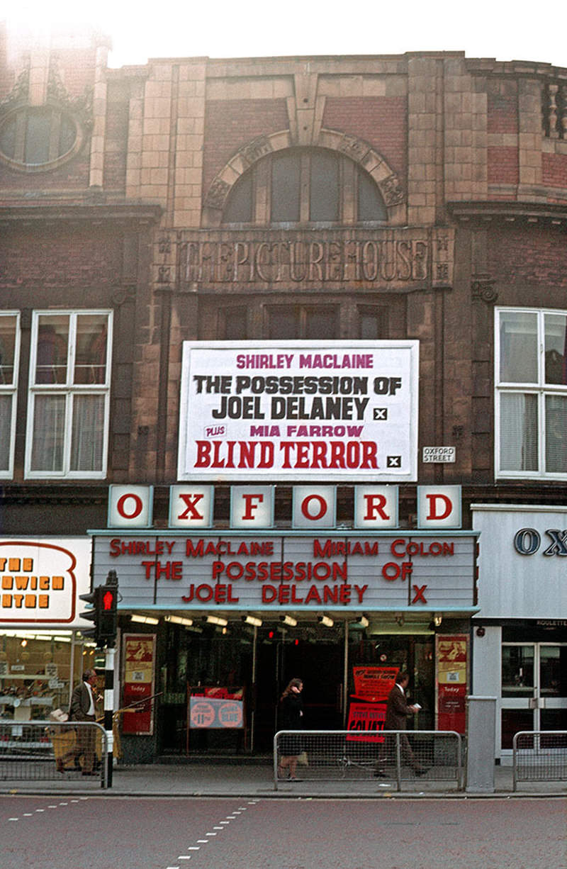 The Oxford cinema (also called the New Oxford) on Oxford Street, formerly The Picture House, in September 1972.