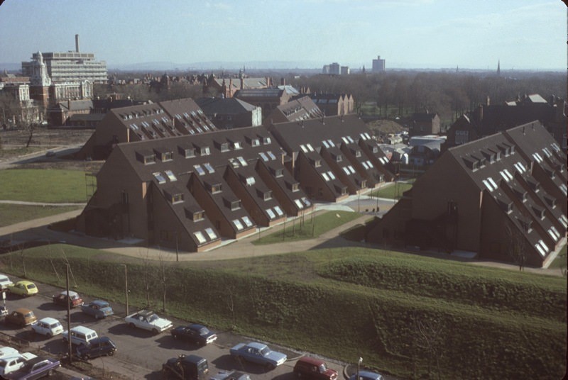 The University of Manchester’s Whitworth Park student residences in 1976