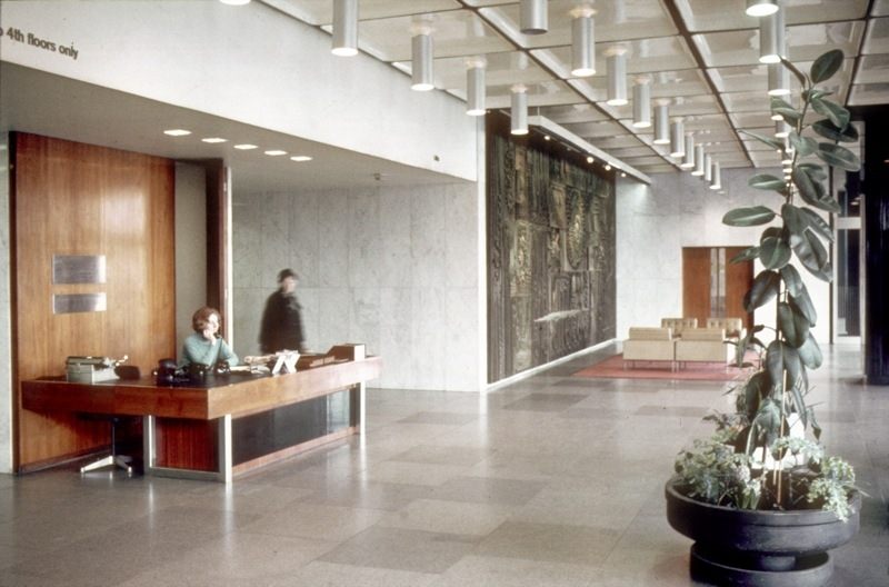 Entrance Hall of the CIS Building in 1970