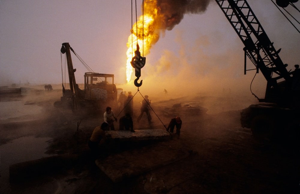 Karlino, where an explosion rocked oil drilling installations, 1981.