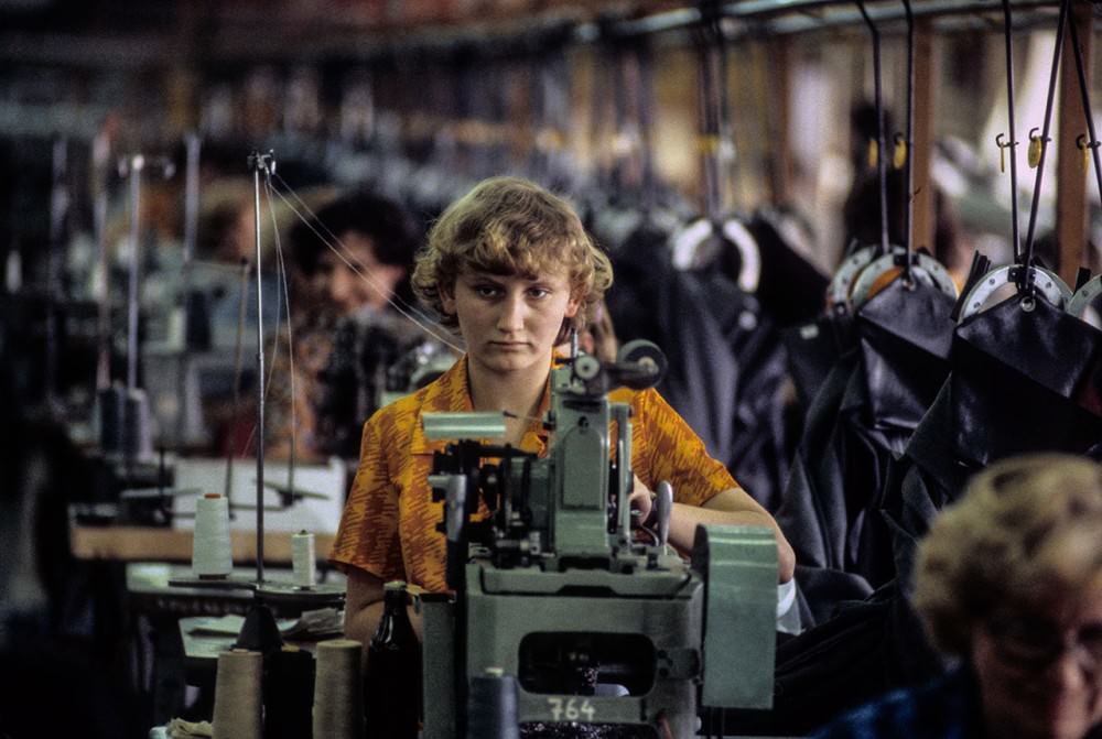 Vistula" textile factory, Cracow, 1982.
