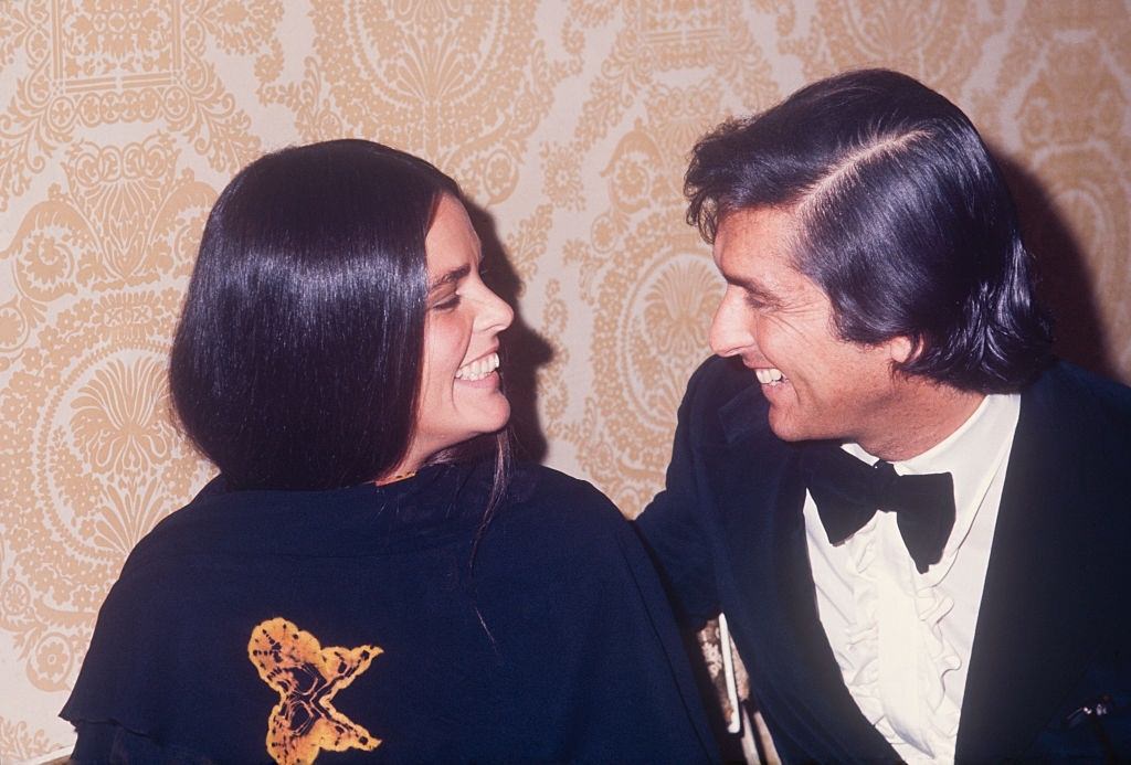 Ali MacGraw with Robert Evans, 1970.