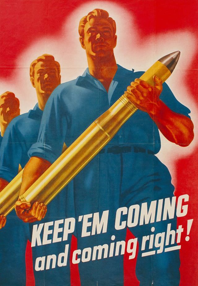 A WPA poster from 1942 promoting good workplace practices for the war effort during WWII