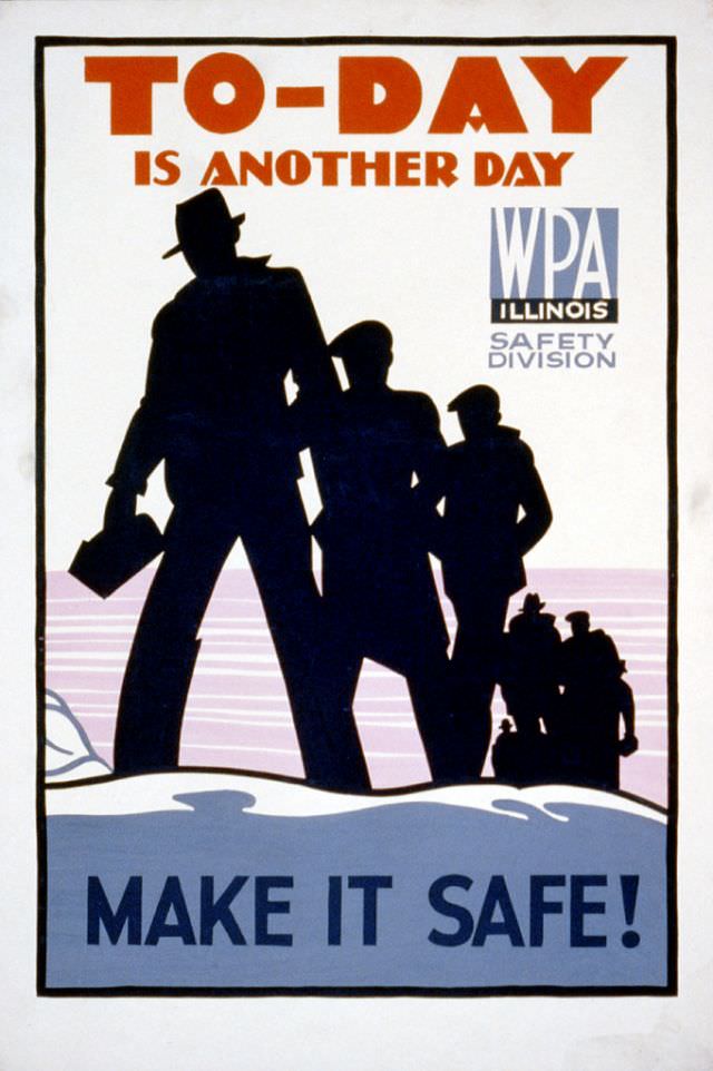 A Works Progress Administration Poster for statewide Library Project, 1937