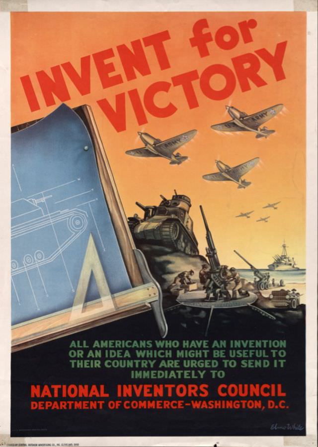 Calling all inventors. A WWII propaganda poster