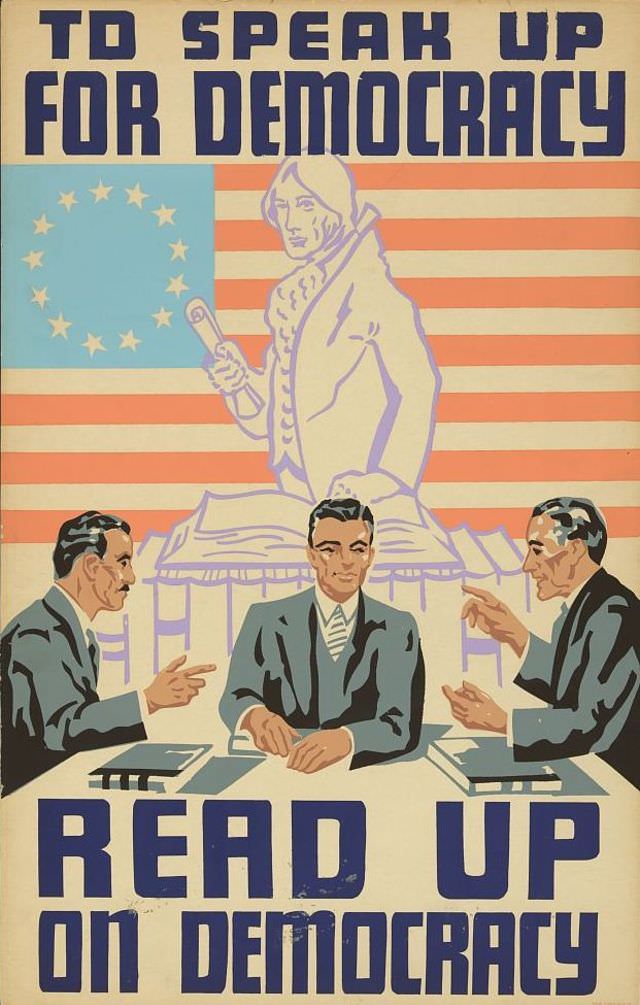 WPA poster, urging Americans to become better-informed citizens