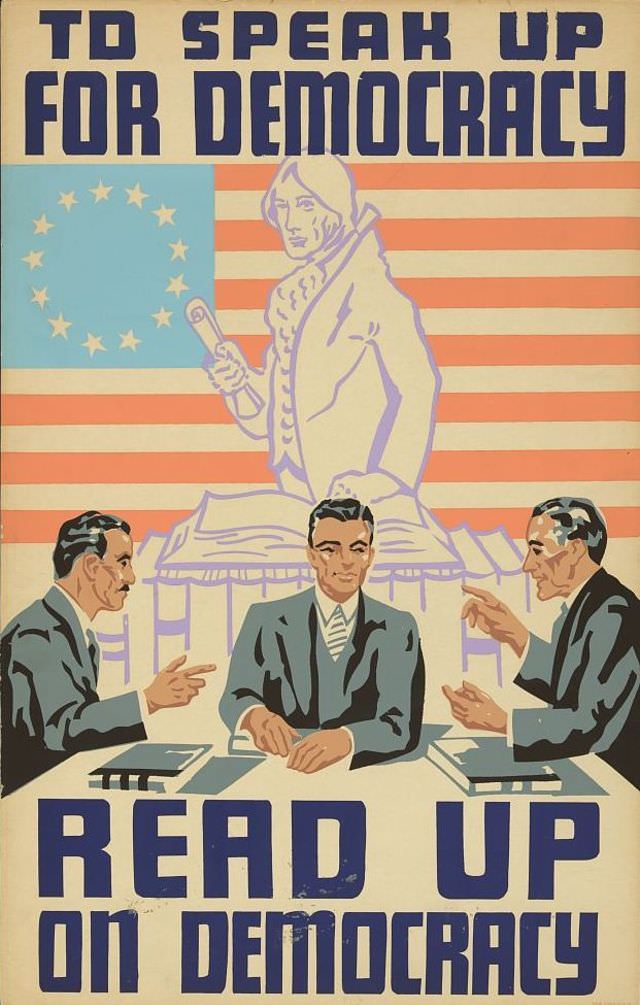 WPA poster, urging Americans to become better-informed citizens