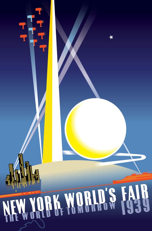 A poster for the 1939 New York World’s Fair by artist Nembhard N. Culin