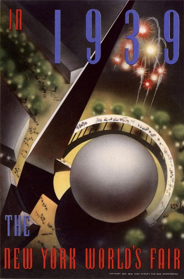 1939 New York World's Fair poster by Joseph Binder